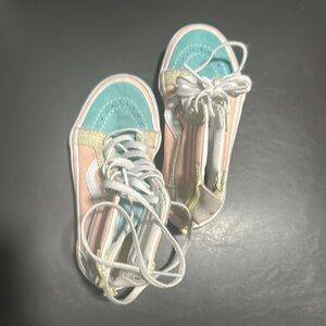 Vans Blue and Pink Sneakers Low-Top Comfort